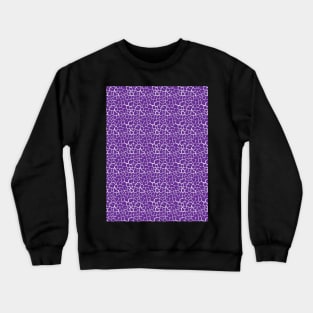 Elephant Print Skin Pattern Purple Crewneck Sweatshirt